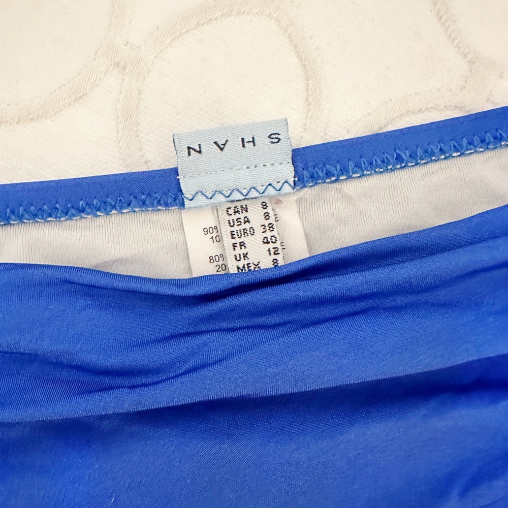 SHAN 2-pc Blue Satin Bikini - Picture 2 of 2